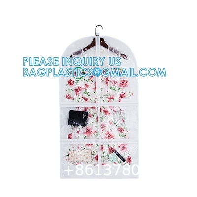 Clear Zippered Hanging Garment Covers Bags Suit Protector Cover Dress Bags Storage Bags For Clothes