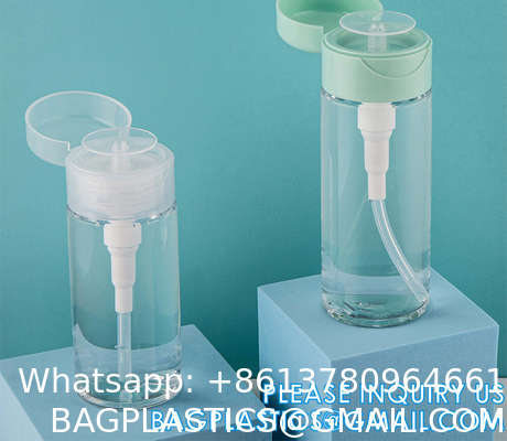 Pump Dispenser, Alcohol Dispenser Lockable Pump Dispenser Bottle for Nail Polish, Makeup Remover Bottles