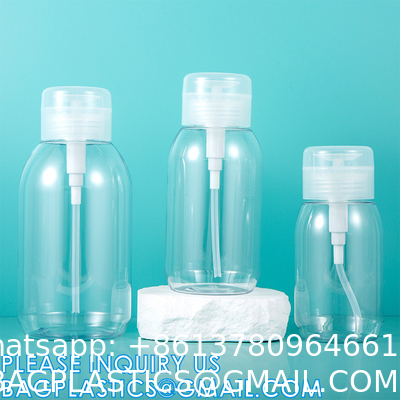 Pump Dispenser, Alcohol Dispenser Lockable Pump Dispenser Bottle for Nail Polish, Makeup Remover Bottles