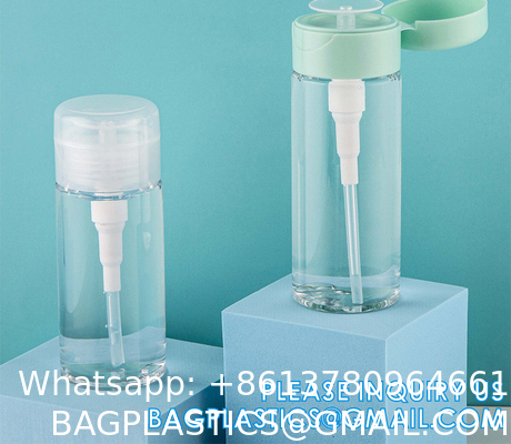 Pump Dispenser, Alcohol Dispenser Lockable Pump Dispenser Bottle for Nail Polish, Makeup Remover Bottles