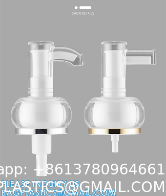 Shampoo Pump Bottle, Luxury Silver Cosmetic Packaging Face Cream Serum Essence Lotion Dispenser Pump Bottle