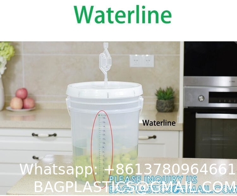 Heavy Duty Round Square Handle Bucket for Paint Chemical Ice Food Flowers, container barrel with handle