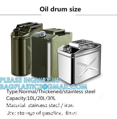 Petrol Diesel Fuel Can,Gasoline Bucket Fuel Can with Oil Pipe Spout,Spare Car Fuel Tank Oil Drum,Portable Fuel