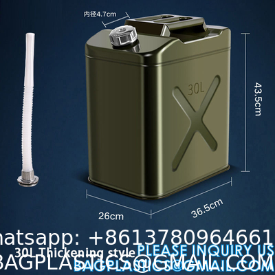 Petrol Diesel Fuel Can,Gasoline Bucket Fuel Can with Oil Pipe Spout,Spare Car Fuel Tank Oil Drum,Portable Fuel