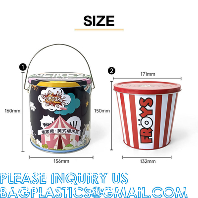 Coffee Tea Tin, Aluminum Can, POP Can, Cookie, Biscuit Candy Tin, Gift Storage Container, Popcorn Beer Bucket