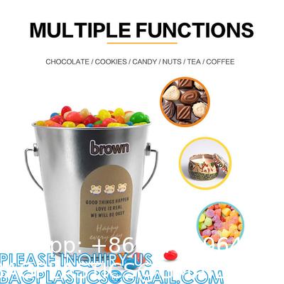 Coffee Tea Tin, Aluminum Can, POP Can, Cookie, Biscuit Candy Tin, Gift Storage Container, Popcorn Beer Bucket