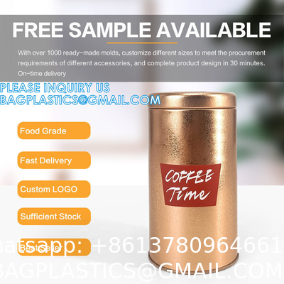 Coffee Tea Tin, Aluminum Can, POP Can, Cookie, Biscuit Candy Tin, Gift Storage Container, Popcorn Beer Bucket