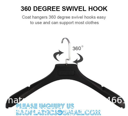 Boutique Plastic Hanger OEM Brand Fashion Adult Coat Garment Display Plastic Gold Hangers