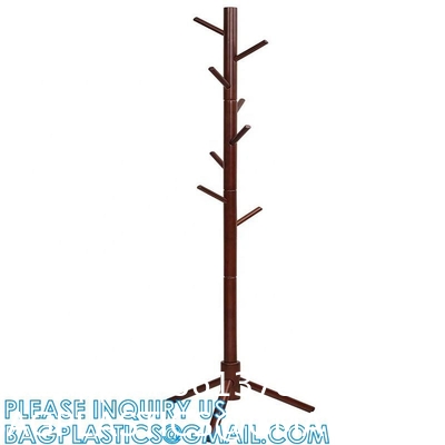 Modern Solid Wood or Steel Creative Living Room, Coat Rank Stand, Floor Clothes Hangers Wooden Coat Racks