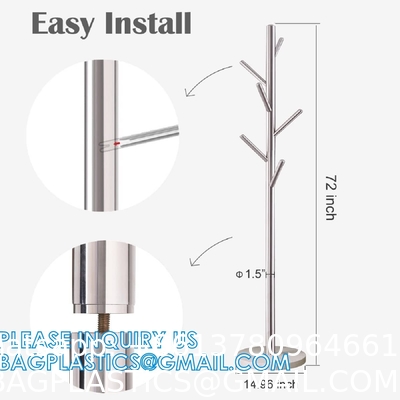 Modern Solid Wood or Steel Creative Living Room, Coat Rank Stand, Floor Clothes Hangers Wooden Coat Racks