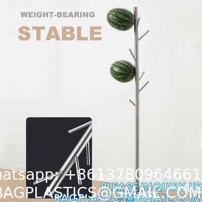 Modern Solid Wood or Steel Creative Living Room, Coat Rank Stand, Floor Clothes Hangers Wooden Coat Racks