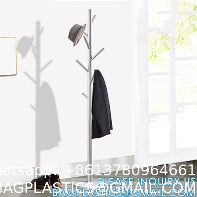 Modern Solid Wood or Steel Creative Living Room, Coat Rank Stand, Floor Clothes Hangers Wooden Coat Racks