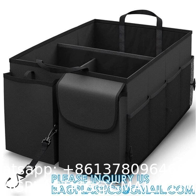 Trunk Organizer Foldable Car Storage Boxes Car Storage Bag, Organizer Multi-Compartment Collapsible Trunk storage