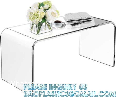 Acrylic Nightstand, End Table, Side Table With Wheels Casters, clear furniture crafts acrylic Bookcase Bookshelf