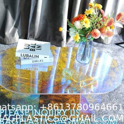 Acrylic Nightstand, End Table, Side Table With Wheels Casters, clear furniture crafts acrylic Bookcase Bookshelf