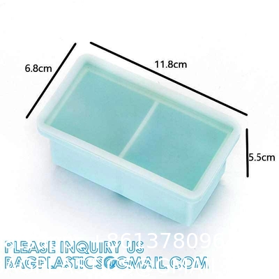 Silicone Ice Cube Molds With Removable Lids Reusable And BPA Free For Whiskey, Cocktail, Stackable Flexible Safe Ice