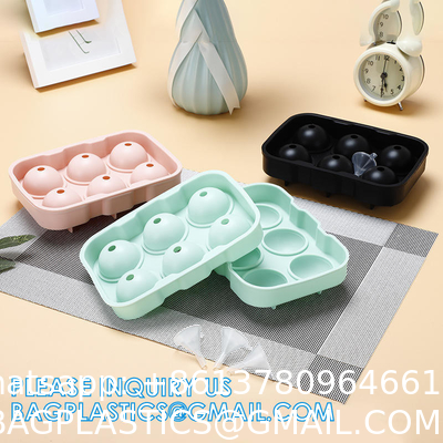Silicone Ice Cube Molds With Removable Lids Reusable And BPA Free For Whiskey, Cocktail, Stackable Flexible Safe Ice