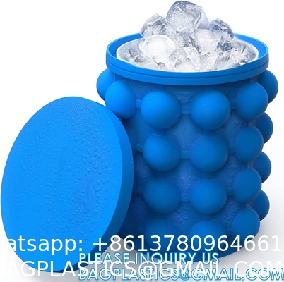 Silicone Ice Cube Molds With Removable Lids Reusable And BPA Free For Whiskey, Cocktail, Stackable Flexible Safe Ice