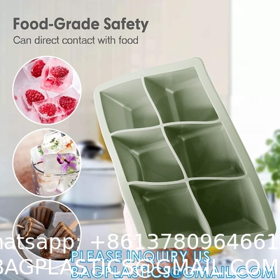 Silicone Ice Cube Molds With Removable Lids Reusable And BPA Free For Whiskey, Cocktail, Stackable Flexible Safe Ice