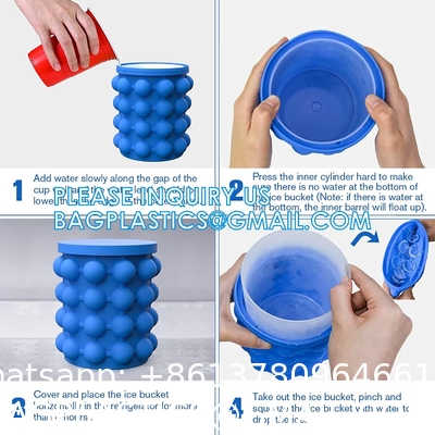 Silicone Ice Cube Molds With Removable Lids Reusable And BPA Free For Whiskey, Cocktail, Stackable Flexible Safe Ice