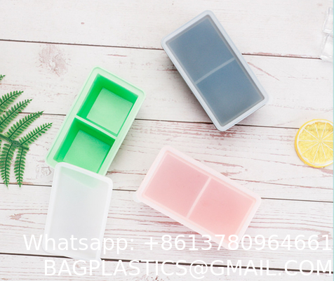 Silicone Ice Cube Molds With Removable Lids Reusable And BPA Free For Whiskey, Cocktail, Stackable Flexible Safe Ice
