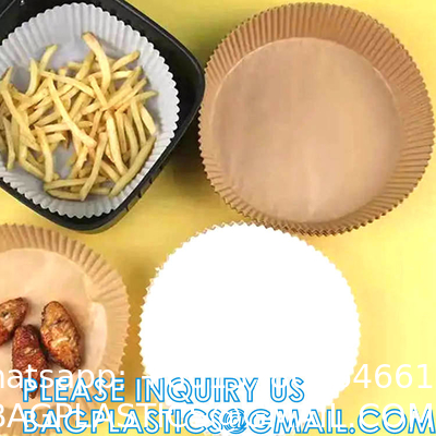 Air Fryer Disposable Paper Liner Reusable Air Fryer Liners, Round Air Fryer Parchment Paper, Non-Stick Food Grade
