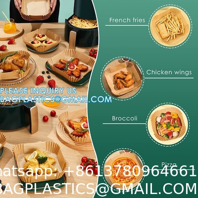 Air Fryer Disposable Paper Liner Reusable Air Fryer Liners, Round Air Fryer Parchment Paper, Non-Stick Food Grade
