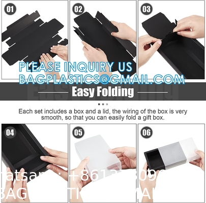 Rectangle Drawer Kraft Boxes Small Cardboard Present Packaging Boxes For Party Favor Treats, Candy And Jewelry Crafts