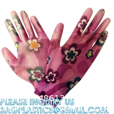 Nylon Knitted Polyurethane Palm Heavy Duty Work Fit Glove Knit Guantes De Trabajo Palm Pu Coated Safety Work Glo