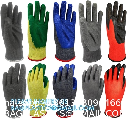 Nylon Knitted Polyurethane Palm Heavy Duty Work Fit Glove Knit Guantes De Trabajo Palm Pu Coated Safety Work Glo