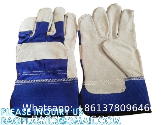 Heavy Duty Leather Welding Working Gloves, Palm safety Gloves, suede finish, cowhide, Cut Resistant, Driver Gloves