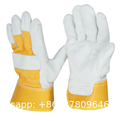Heavy Duty Leather Welding Working Gloves, Palm safety Gloves, suede finish, cowhide, Cut Resistant, Driver Gloves