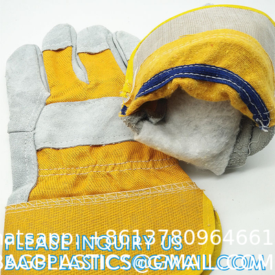 Heavy Duty Leather Welding Working Gloves, Palm safety Gloves, suede finish, cowhide, Cut Resistant, Driver Gloves
