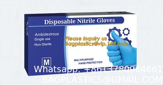 Medical Disposable Nitrile exam Gloves, Chemical Resistant, Powder-Free, Latex-Free, Non-Sterile, Food Safe, 4 Mil