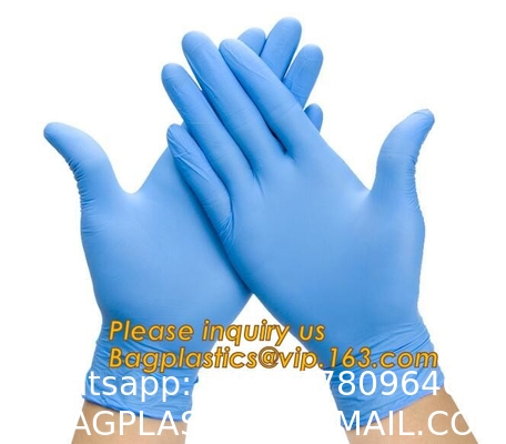 Medical Disposable Nitrile exam Gloves, Chemical Resistant, Powder-Free, Latex-Free, Non-Sterile, Food Safe, 4 Mil