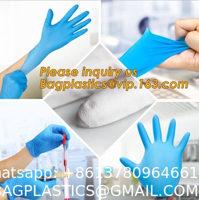 Medical Disposable Nitrile exam Gloves, Chemical Resistant, Powder-Free, Latex-Free, Non-Sterile, Food Safe, 4 Mil
