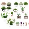 1.3m Potted Oak Tree Bonsai Faux House Plants For Home Decor Artificial Rubber Ficus Greenery Home Sets