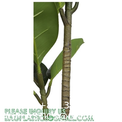 1.3m Potted Oak Tree Bonsai Faux House Plants For Home Decor Artificial Rubber Ficus Greenery Home Sets