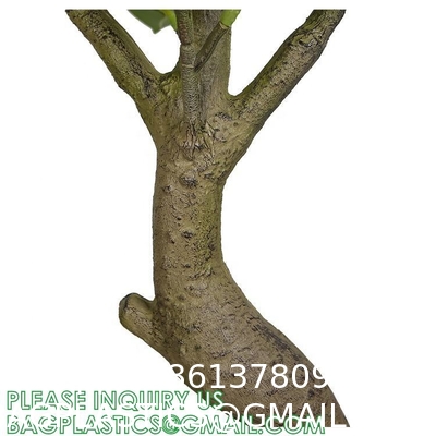 1.3m Potted Oak Tree Bonsai Faux House Plants For Home Decor Artificial Rubber Ficus Greenery Home Sets