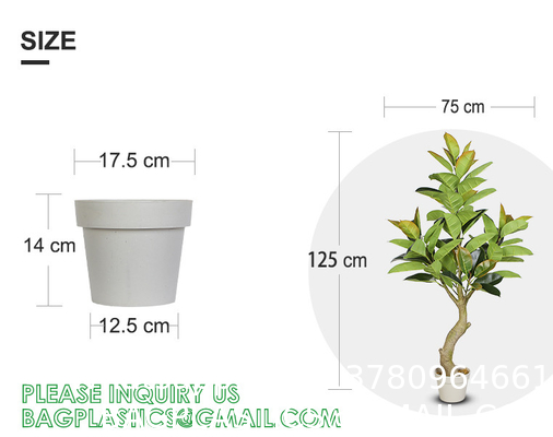 1.3m Potted Oak Tree Bonsai Faux House Plants For Home Decor Artificial Rubber Ficus Greenery Home Sets