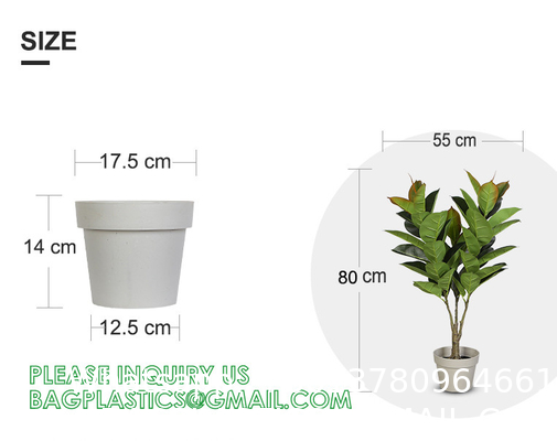 1.3m Potted Oak Tree Bonsai Faux House Plants For Home Decor Artificial Rubber Ficus Greenery Home Sets