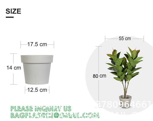 1.3m Potted Oak Tree Bonsai Faux House Plants For Home Decor Artificial Rubber Ficus Greenery Home Sets