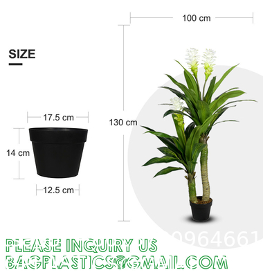 Dracaena Silk Plant Artificial 5ft Faux House Plants Evergreen Dracaena Marginata Fake Yucca Palm Trees in Pot