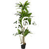 Dracaena Silk Plant Artificial 5ft Faux House Plants Evergreen Dracaena Marginata Fake Yucca Palm Trees in Pot