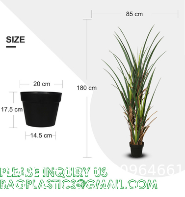 Dracaena Silk Plant Artificial 5ft Faux House Plants Evergreen Dracaena Marginata Fake Yucca Palm Trees in Pot