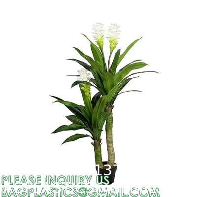 Dracaena Silk Plant Artificial 5ft Faux House Plants Evergreen Dracaena Marginata Fake Yucca Palm Trees in Pot