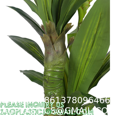 Dracaena Silk Plant Artificial 5ft Faux House Plants Evergreen Dracaena Marginata Fake Yucca Palm Trees in Pot