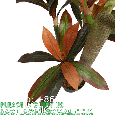 Dracaena Silk Plant Artificial 5ft Faux House Plants Evergreen Dracaena Marginata Fake Yucca Palm Trees in Pot