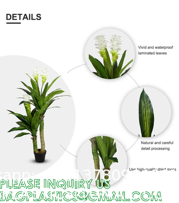 Dracaena Silk Plant Artificial 5ft Faux House Plants Evergreen Dracaena Marginata Fake Yucca Palm Trees in Pot