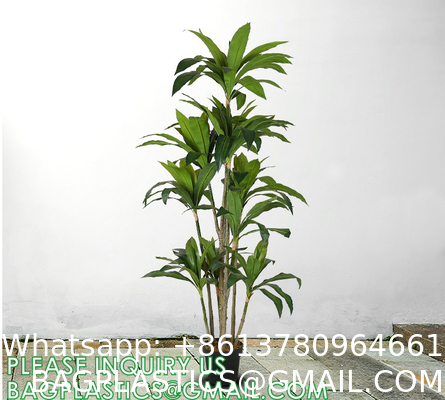 Dracaena Silk Plant Artificial 5ft Faux House Plants Evergreen Dracaena Marginata Fake Yucca Palm Trees in Pot